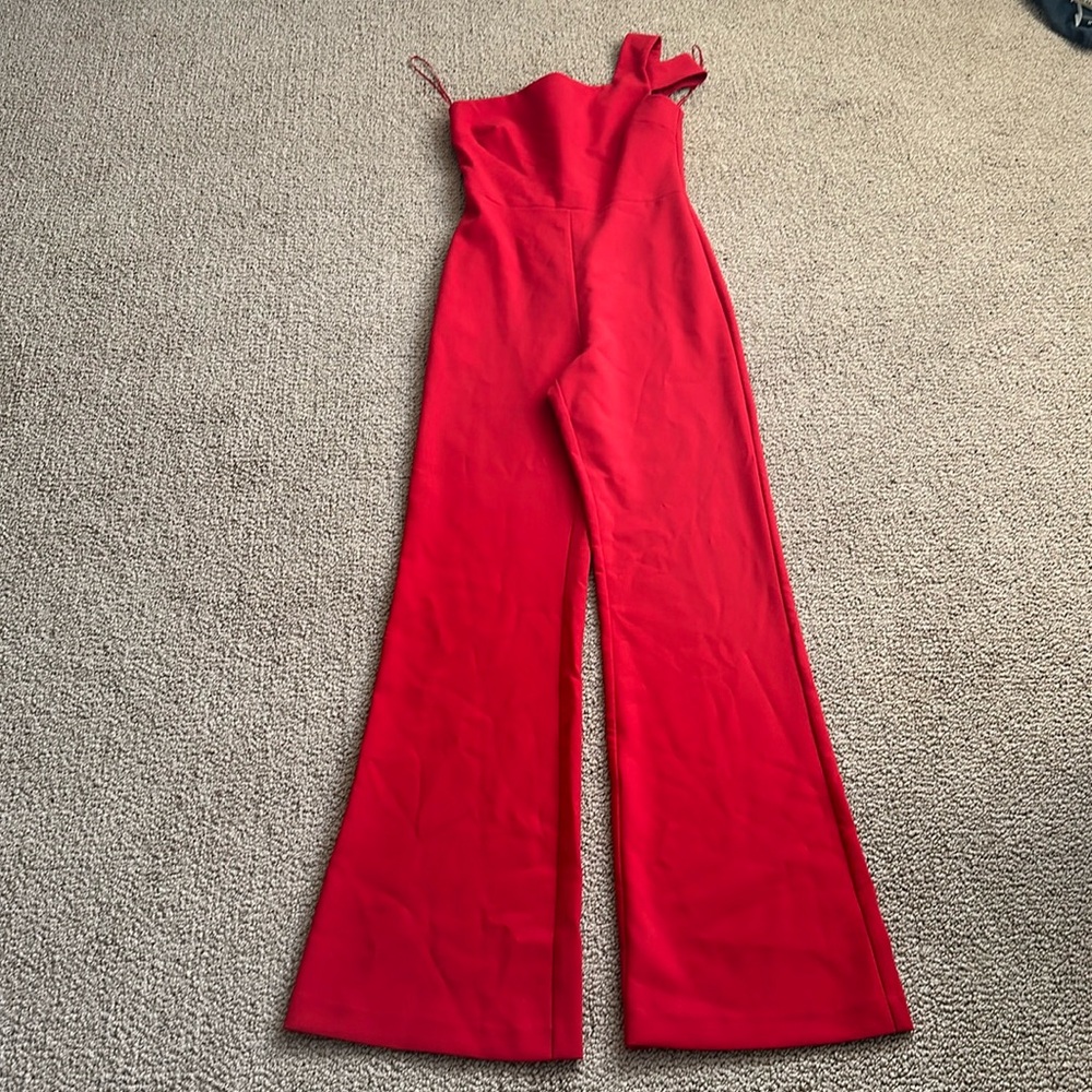 Revolve Likely Red Jumpsuit